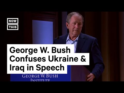 George W. Bush Slips Up, Calls Iraq Invasion 'Unjustified & Brutal'