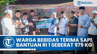 Pemkot Mataram Serahkan Sapi Kurban Bantuan Presiden Berbobot 979 Kg kepada Warga Bebidas