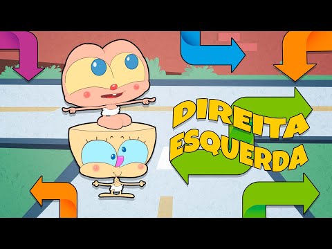 Mongo e Drongo BEBÊS Aprendem as direções DIREITA e ESQUERDA - Desenho Animado Educativo