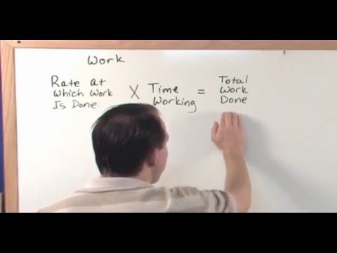 Lesson 10 - Work Problems (Algebra Word Problems)