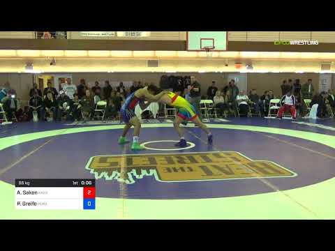 2018 Bill Farrell Memorial International/Men's Freestyle 86 RR Rnd 3 - Aitzhanov Saken (Kazk) Vs.
