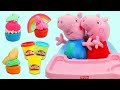 Peppa Pig And George Pretend To Bake Play Doh Desserts