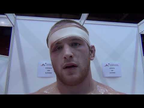 Kyle Snyder (USA) after winning 96 kg bronze at Junior Worlds in FS