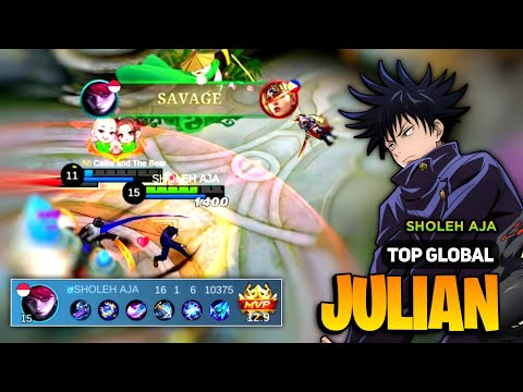 SAVAGE! Julian Best Build 2023 [ Julian Top Global Gameplay ] By SHOLEH AJA - Mobile Legends