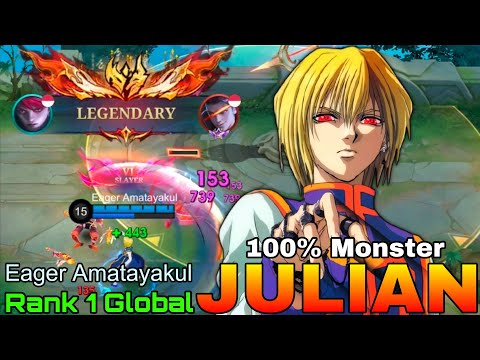 Monster Julian VS Supreme Enemies - Top 1 Global Julian by Eager Amatayakul - Mobile Legends
