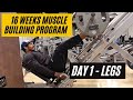 DAY 1 | Muscle Building Program | 16 Weeks Muscle Building Program for beginners | Aesthetic Karthik