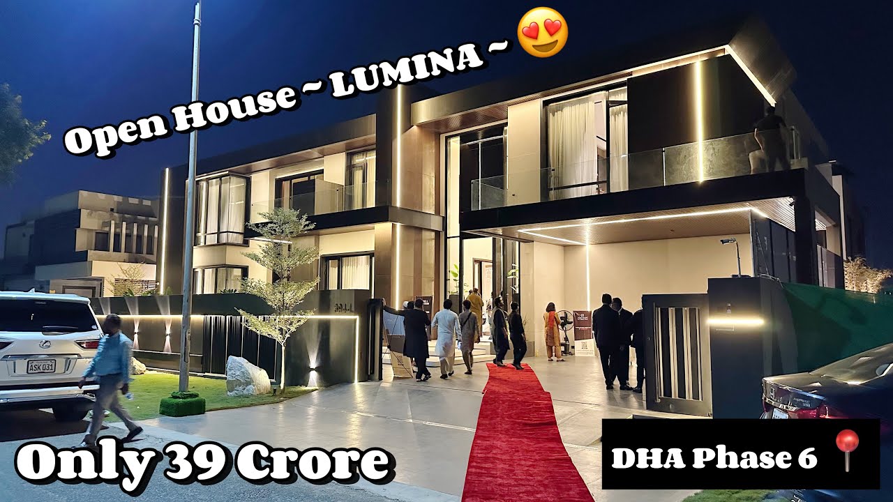 2 Kanal Modern Elegant Mansion Open House ~ LUMINA ~ 💞Fully Furnished |Mazar Munir Design | DHA PH 6