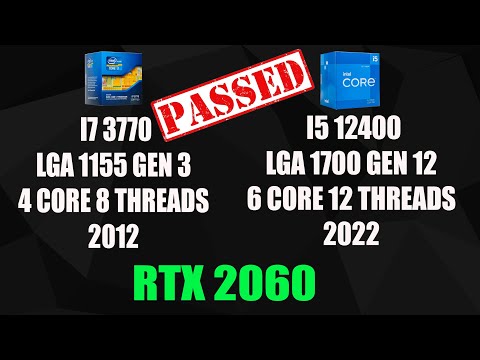 INTEL I7 3770 VS INTEL  I5 12400 | RTX 2060 | 1080p | ULTRA HIGH