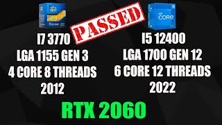 Video thumbnail for INTEL I7 3770 VS INTEL  I5 12400 | RTX 2060 | 1080p | ULTRA HIGH by Maasing Gaming