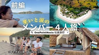 [前編] 爆笑＆感動 社員４人旅✈️ コモド島へ🇮🇩三周年記念奇跡のVlog🐉