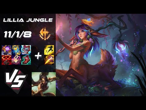 JUNGLE Lillia vs Nidalee - EU Challenger Patch 14.16