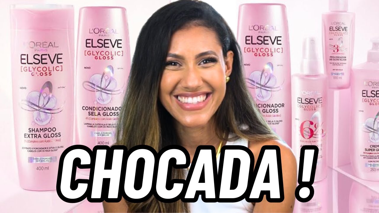 TESTEI ELSEVE GLYCOLIC GLOSS L'OREAL | LAVAGEM A FINALIZAÇÃO