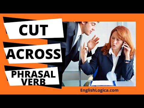 Cut Across - Phrasal Verb | Common Phrasal Verbs in English | Business English & Everyday Vocabulary