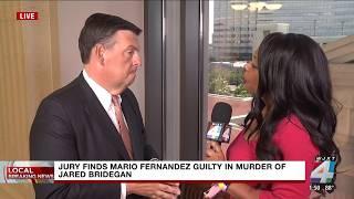 Legal expert gives analysis after jury finds Mario Fernandez guilty in murder of Jared Bridegan
