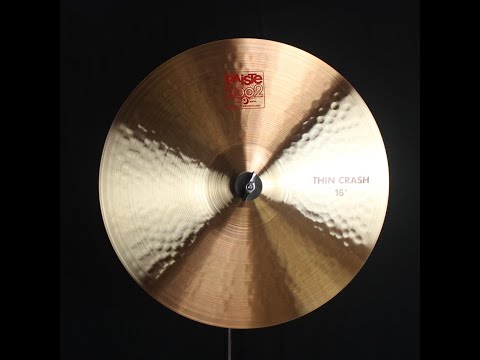 Paiste 16" 2002 Thin Crash - 943g (video demo) image 2
