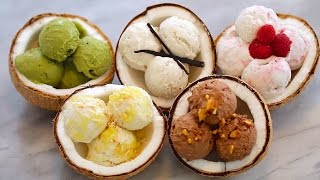 5 NEW Ice Cream Flavors + Dairy-Free Coconut Recipe: Homemade Ice Cream (No Machine)