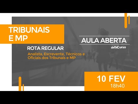 Aulas Inaugurais - Carreiras Jurídicas – Analista dos Tribunais- MeuCurso - AO VIVO