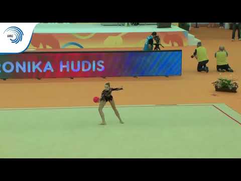 Veronika HUDIS (AZE) - 2018 Rhythmic Europeans, all-around final ball