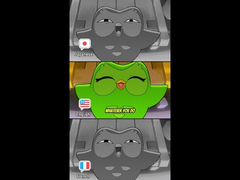 Duo’s warning... in 3 different languages.