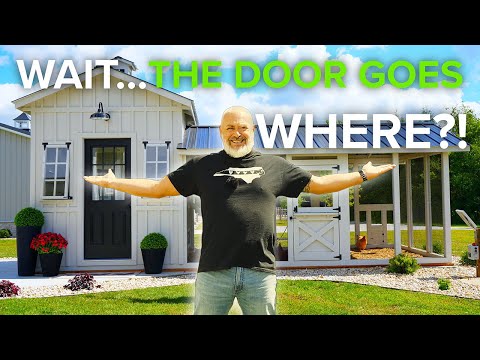 UPGRADED Craftsman Chicken Coop Walk-Around: NEW Custom Door Feature + Storage Solutions