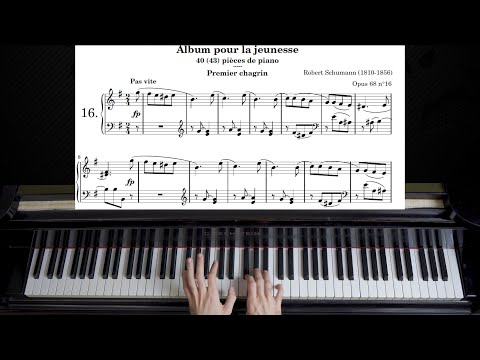 Schumann - Erster Verlust (First loss) Op. 68, No. 16 | Piano Tutorial