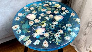 Flower Resin Table – Step by Step Epoxy Art Project🌺