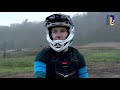 Óngerwaeg fietst door het bikepark van Mook - 19 februari 2021