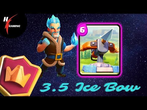6300+ Ice Bow 3.5 Deck - Clash Royale Ladder Gameplay With 3.5 Xbow