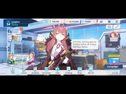 Blue Archive Aru's Birthday Greeting Line