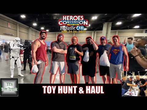 TOY HUNT & HAUL: HeroesCon '22 & 10 Charlotte, NC toy stores! 4 day #toyhunt #toyvlog #HeroesCon40th