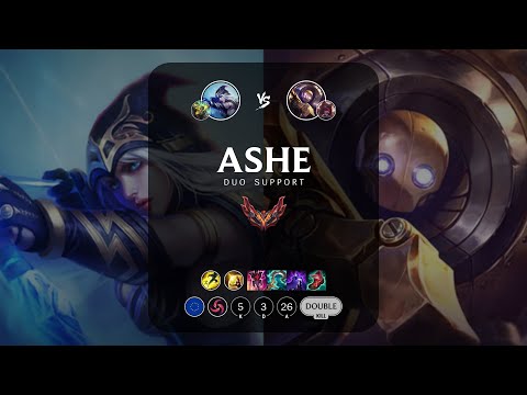 Ashe Support vs Blitzcrank - EUW Grandmaster Patch 13.3