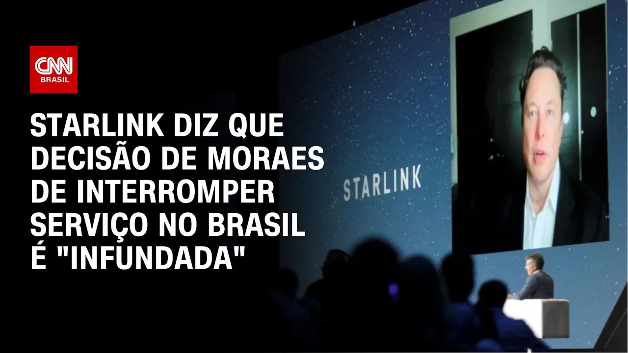 Starlink diz que decisão de Moraes de interromper serviço no Brasil é “infundada” | CNN PRIME TIME