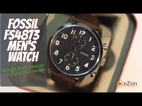 Unboxing Fossil FS4873 Townsman Men's Watch Bought From Amazon USA via eZon.Com.BD