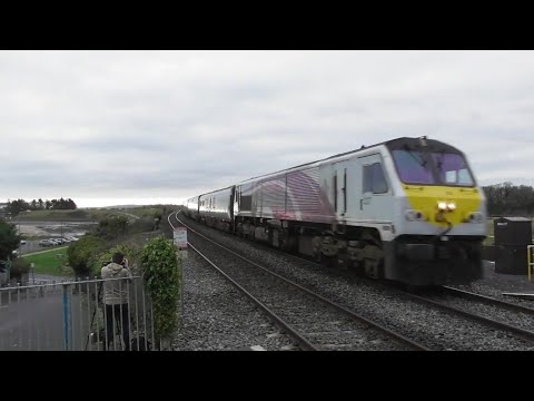 Northern Ireland Railways 201 Class Loco Number 227 + NIR DVT 9002 - Laytown, Co. Meath