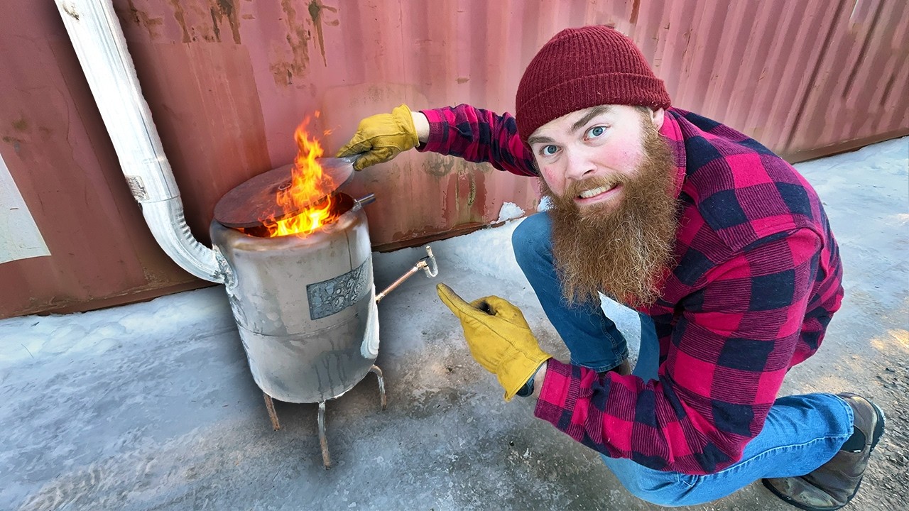 FREE Heating With Used Motor Oil? I Built This Waste Oil Heater