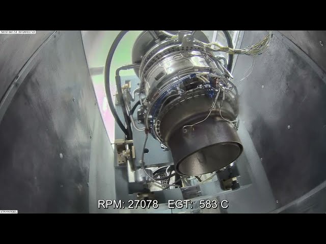 TEI-TS1400 Turboşshaft Engine - Core Engine Test