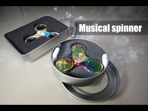 Музыкальный спиннер. Bluetooth колонка с Aliexpress! Musical spinner unpacking!