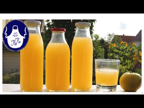 Apfelsaft haltbar machen, so einfach / Selbstversorger Rezept