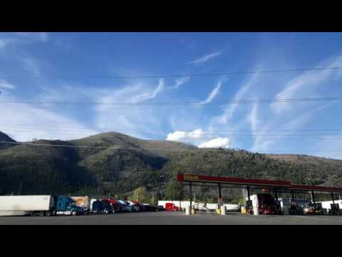 BigRigTravels - Bonner, Montana Pilot Truck Stop Time Lapse - May 10, 2017