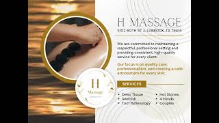 H Massage - A Calming Retreat in the Heart of Lubbock, TX !