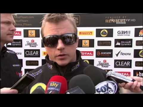 China GP interview to Kimi after FP2 - 12/04/2013
