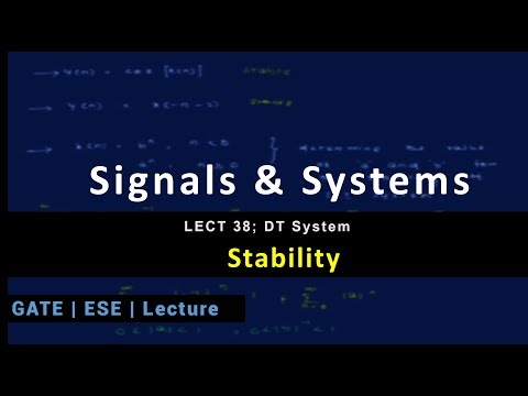 Lecture 38; DT System; Stability