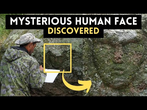 Mysterious Human Face Carving Discovered in Kazakhstan