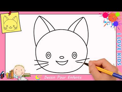 Comment dessiner un chat FACILEMENT etape par etape pour ENFANTS 8