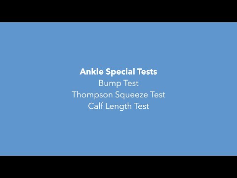 Sports Massage Level 4 Ankle Special Tests v1.0