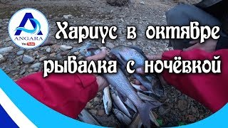 Ловля хариуса в октябре на ангаре