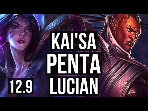 KAI'SA & Lulu vs LUCIAN & Nami (ADC) | Penta, 13/0/3, Legendary, 1.4M mastery | BR Diamond | 12.9
