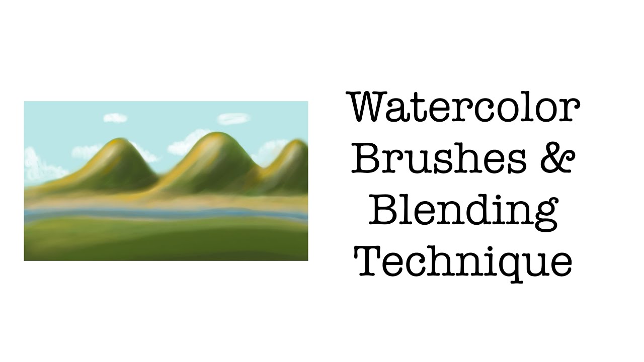 Procreate Free Watercolor Brushes & Blending Technique