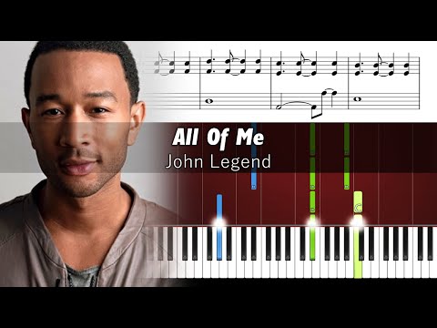 How to play piano part of All Of Me by John Legend