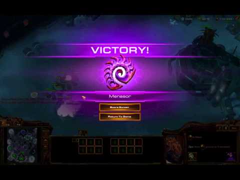 Cute Baneling Mines on Marines and Tanks